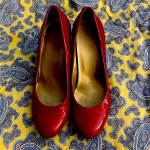 Red Patent High Heels
